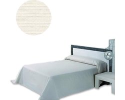 Sprei Praga - 180cm - 270cm breed - Ivoor