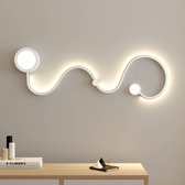 Lindby - LED wandlamp- met dimmer - 1licht - aluminium, acryl - H: 29 cm - wit - Inclusief lichtbron