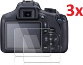 Tempered Glass Screenprotector Geschikt Voor Canon EOS 1200D/1300D/1500D/2000D & Rebel T5/T6/T7 Camera - Screen Protector Ultradun Gehard Glas - Scherm Beschermer Display Schermbes