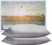 iSleep Pillow Set (2 pièces) - Plumes de canard - Medium - 1400 grammes - 60x70 cm - Wit