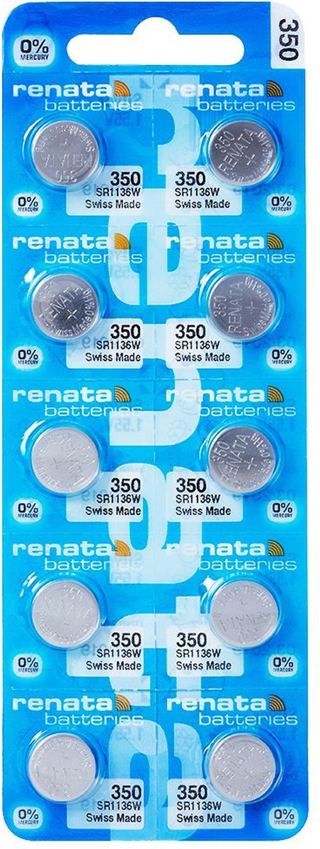 Horlogebatterijen Renata 350 Silver-Oxide 10 stuks