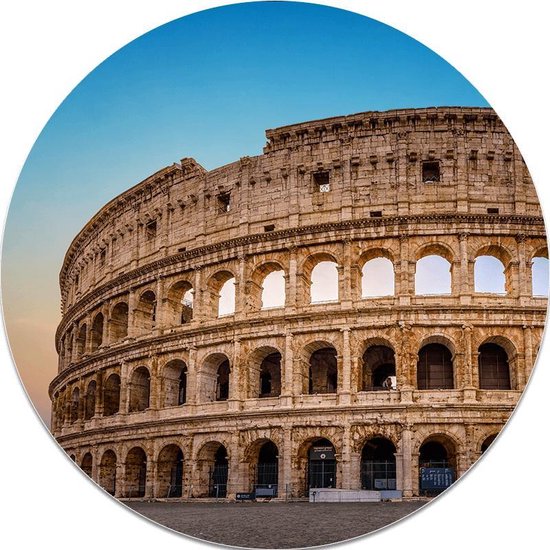 Muurcirkel Colosseum - FootballDesign | Dibond kunststof | Wandcirkel Colosseum Rome