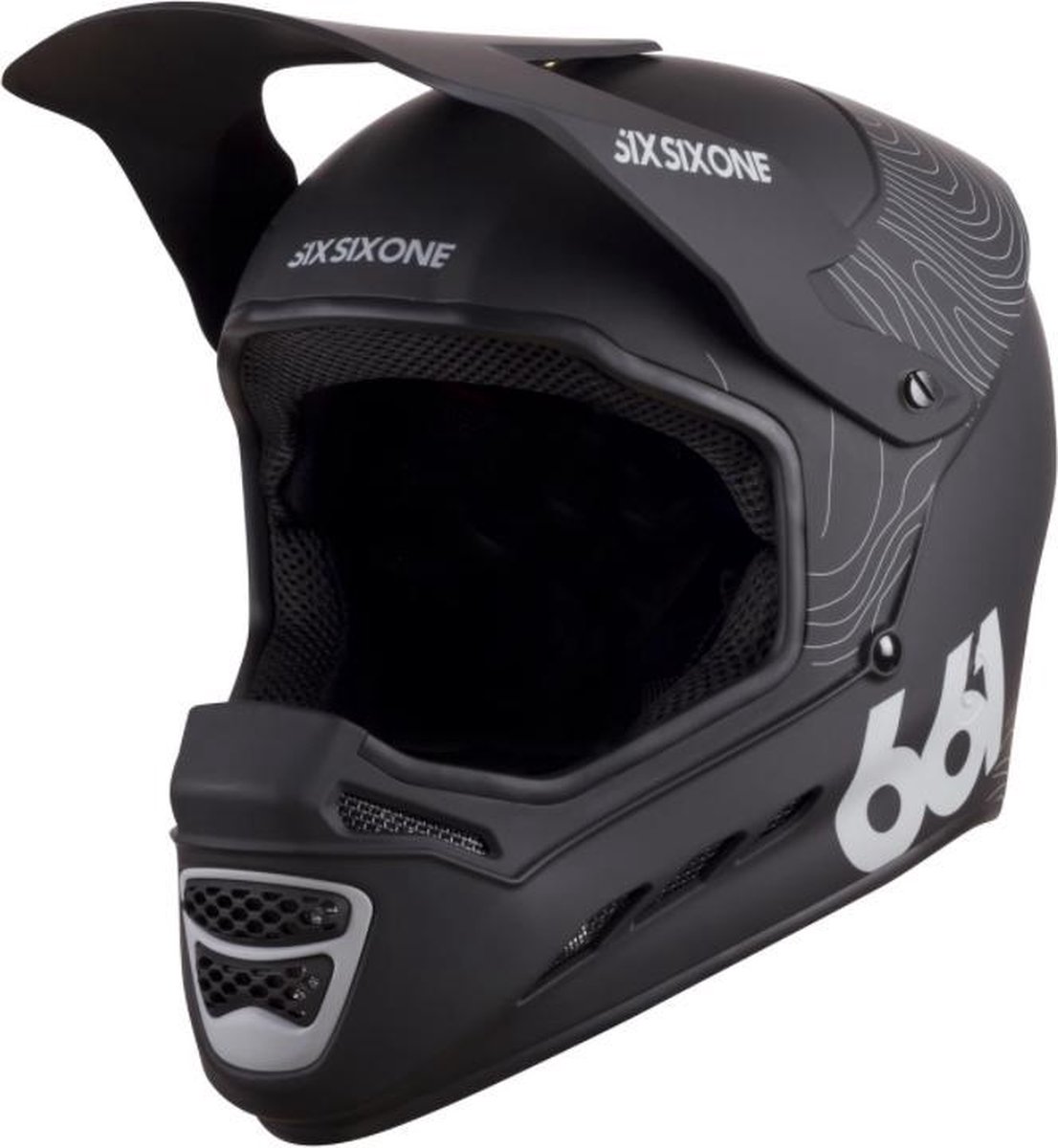 SixSixOne | RESET Helm Contour Black | maat XL