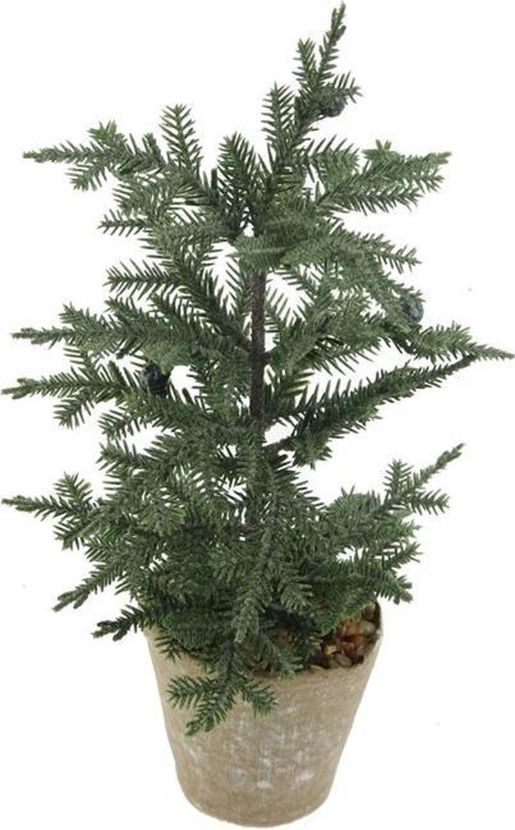 Kerstboom mini in pot Ø13x27cm