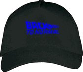 Zwarte Pet – Snapback met Blauw “ Back to Normal “ logo