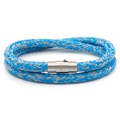 Wiyer Bracelets Touwarmband - BlueGrey - 6 mm - XL