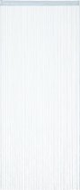 Relaxdays Draadgordijn zilver - draadjesgordijn - deurgordijn - slierten gordijn venster - 90x245cm