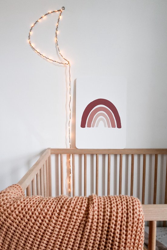 Regenboog Roze - Babykameraccessoires - Plank en wand decoratie -  Kinderkamer -... | bol.com