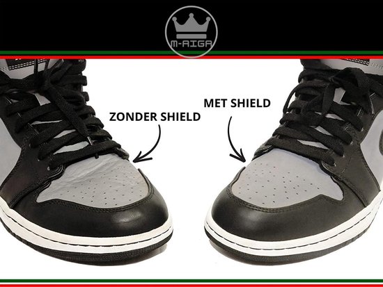 M-AIGA -  4 Pack - Sneaker Protector - Anti crease - Wit - (S) (Maat 35 t/m 39) - Crease Protector - Anti Kreuk - Sneaker Bescherming - Sneaker Shield  - Shoeshield - Anti Rimpel - Schoen Bescherming - SchoenSchild - Sneakershields - Merkloos