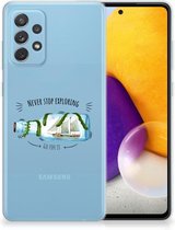 Bumper Hoesje Geschikt voor Samsung Galaxy A72 Smartphone hoesje Boho Bottle