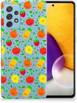 GSM Hoesje Geschikt voor Samsung Galaxy A72 TPU Bumper Doorzichtig Fruits
