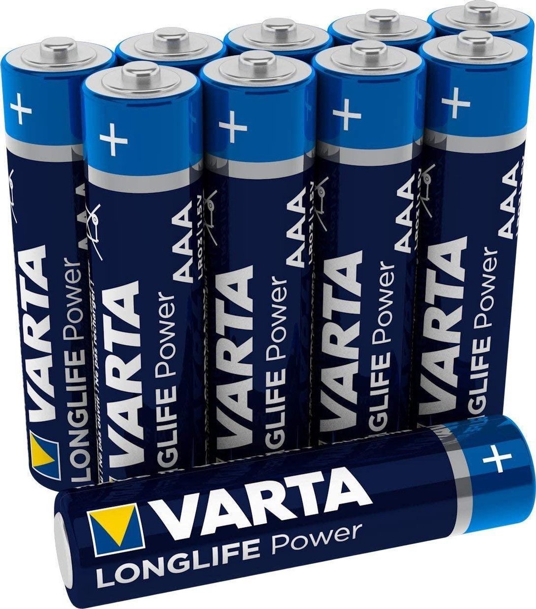 Varta AAA Longlife Batterijen - 20 stuks