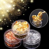 Nailart Flakes/Nailart Flakes set van 3 stuks/ Folie Flakes/Nailart