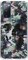 Casetastic Samsung Galaxy S20 FE 4G/5G Hoesje - Softcover Hoesje met Design - Army Skull Print