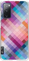 Casetastic Samsung Galaxy S20 FE 4G/5G Hoesje - Softcover Hoesje met Design - Seamless Cubes Print