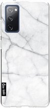 Casetastic Samsung Galaxy S20 FE 4G/5G Hoesje - Softcover Hoesje met Design - White Marble Print