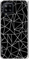 Casetastic Samsung Galaxy A42 (2020) 5G Hoesje - Softcover Hoesje met Design - Abstraction Outline Print