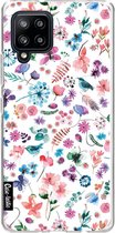 Casetastic Samsung Galaxy A42 (2020) 5G Hoesje - Softcover Hoesje met Design - Flowers Wild Nature Print