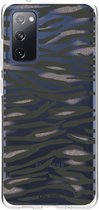 Casetastic Samsung Galaxy S20 FE 4G/5G Hoesje - Softcover Hoesje met Design - Zebra Army Print