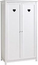 Vipack Draaideurkast Amori 2-deurs - 110 x 190 x 57 cm - wit
