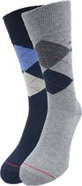Tommy Hilfiger - Heren - 2-Pack Brid Eye Sokken - Zwart - 39-42 - #18