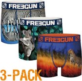 Freegun microvezel | MAAT S | 3-pack heren boxershorts | Wild animals