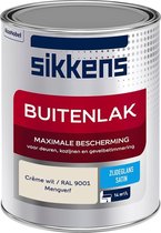 Sikkens Buitenlak - Verf - Zijdeglans - Mengkleur - Crème wit / RAL 9001 - 1 liter