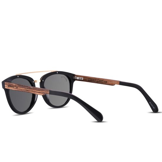 Johnny Fly Captain Zonnebril - dames en heren - zwart - ecologisch van Johnny Fly — afbeelding 2