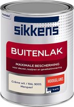 Sikkens Buitenlak - Verf - Hoogglans - Mengkleur - RAL 9001 - 1 liter