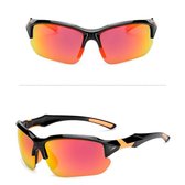 Sport zonnebril UV400 outdoor (oranje - zwart )