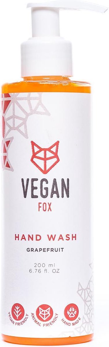 Vegan Fox Natuurlijke handzeep Grapefruit - Soap - Handzeep met pompje - handzeep pompje