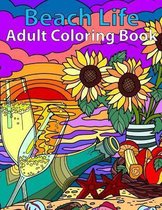 Beach Life Adult Coloring Book