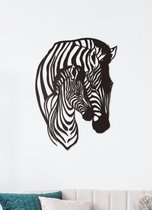 Wanddecoratie dieren | Zebra - M (29x40cm)