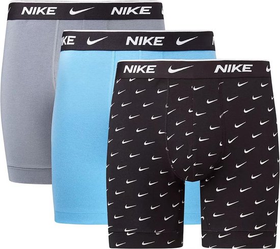Nike Nike Brief Boxershorts Onderbroek - Mannen - zwart - blauw - grijs |  bol.com