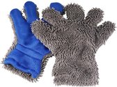 Microvezel Washandschoen - Blauw - Auto Was Handschoen - Schoonmaak producten - Microvezeldoek - Autohandschoen - auto wassen - Schoonmaakborstel - Autowashandschoen