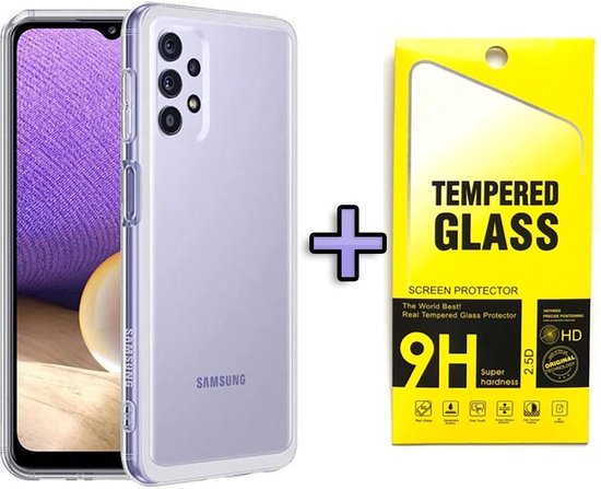 POUR Samsung Galaxy A32 4G/5G COQUE + FILM VERRE TREMPE Protection écran