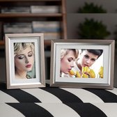 AL - Houten Fotolijst - Champagne/Zilver - 30 x 40 cm