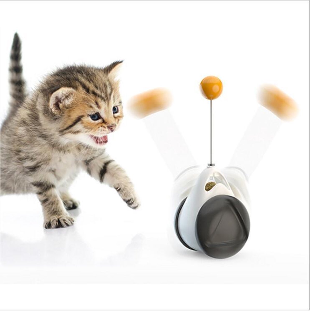 Balance Cat Toy - Katten speelgoed - Intelligent - Draaiend Balletje op Wielen - Balletje - Interactief Katten speeltje - Kitten Bal - Balance