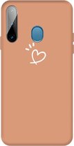 Voor Galaxy A11 / M11 Frosted Candy-gekleurde ultradunne TPU-telefoon (oranje)