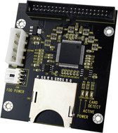 Let op type!! SD / SDHC / MMC naar 3.5 inch 40 pin mannetje IDE Adapter kaart (zwart)