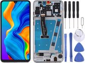 Lcd-scherm en digitizer volledige montage met frame voor Huawei P30 Lite (RAM 4G / standaardversie) (wit)