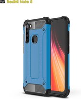 Voor Xiaomi Redmi Note 8 Magic Armor TPU + PC-combinatiebehuizing (blauw)