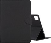Voor iPad Pro 11 2020 GOOSPERY FANCY DIARY Cross Texture lederen tas met houder & kaartsleuven & portemonnee (zwart)