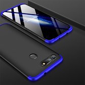 GKK Three Stage Splicing Full Coverage PC Case voor Huawei Honor View 20 (Zwart Blauw)