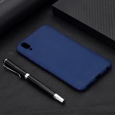 Voor Vivo V11 Candy Color TPU Case (blauw)