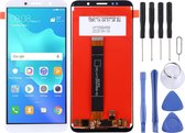 Lcd-scherm en digitizer volledige montage voor Huawei Y5 Prime (2018) (wit)