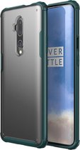 Voor Oneplus 7T Pro Shockproof Frosted PC + TPU transparante beschermhoes (groen)