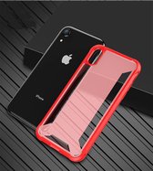 PC + TPU schokbestendige beschermhoes voor iPhone XS Max (rood)