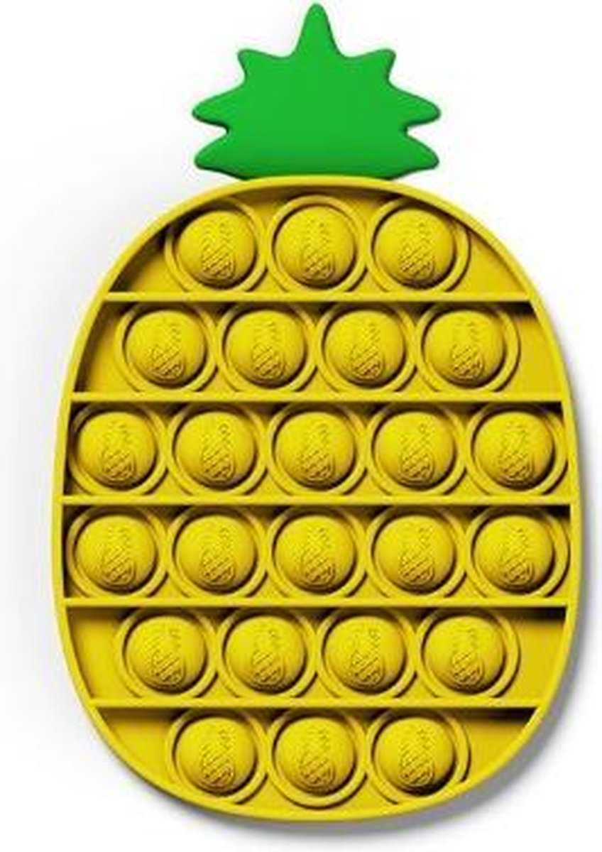 Afbeelding van product MTCE  POP IT - Fidget Toys - Pop it Toy - TikTok - Ananas GEEL