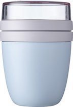 Mepal – Lunchpot Ellipse – Praktische muesli beker to go – Nordic blue – Geschikt voor vriezer, magnetron en vaatwasser.